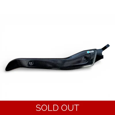 Extended Carbon Fiber Exhaust heat shield for 2026+ KTM 690 Enduro/SMC title=